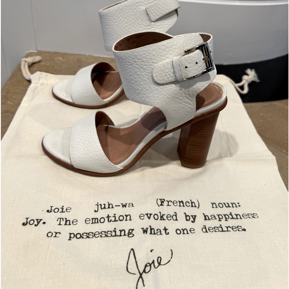 Joie Opal White Heels